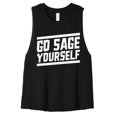 Yogi Bryan Go Sage Yourself Women's Racerback Cropped Tank