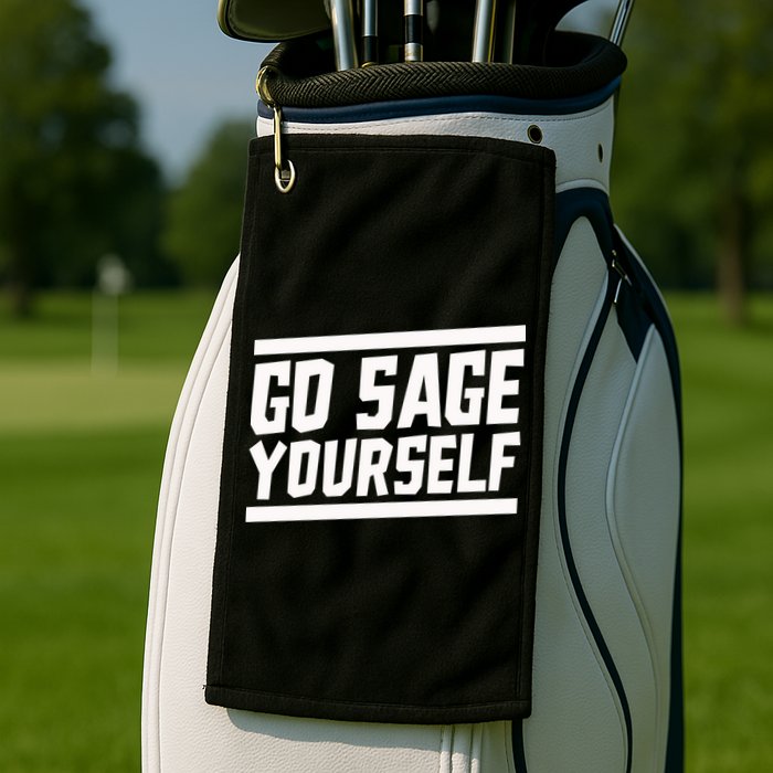 Yogi Bryan Go Sage Yourself Golf Towel