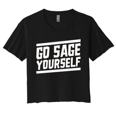 Yogi Bryan Go Sage Yourself Women's Crop Top Tee