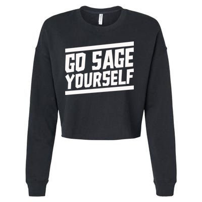 Yogi Bryan Go Sage Yourself Cropped Pullover Crew