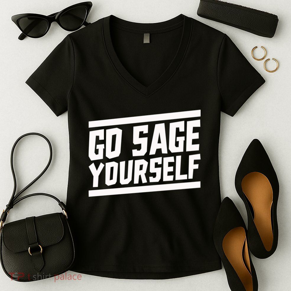 Yogi Bryan Go Sage Yourself Women's V-Neck T-Shirt