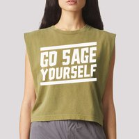 Yogi Bryan Go Sage Yourself Garment-Dyed Women's Muscle Tee