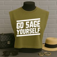 Yogi Bryan Go Sage Yourself Garment-Dyed Women's Muscle Tee
