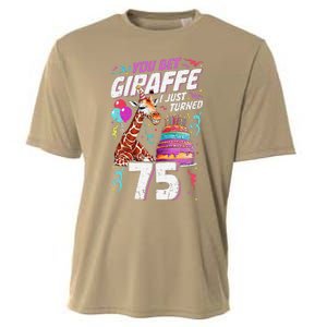 You Bet Giraffe I Just Turned 75 Funny 75th Birthday Cooling Performance Crew T-Shirt