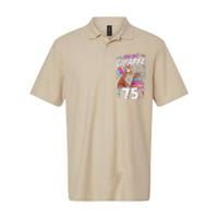 You Bet Giraffe I Just Turned 75 Funny 75th Birthday Softstyle Adult Sport Polo