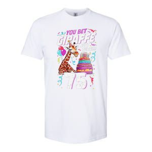 You Bet Giraffe I Just Turned 75 Funny 75th Birthday Softstyle CVC T-Shirt