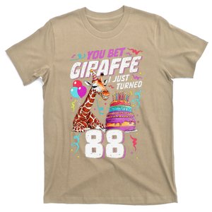 You Bet Giraffe I Just Turned 88 Funny 88th Birthday T-Shirt