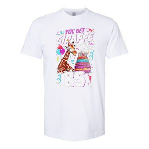 You Bet Giraffe I Just Turned 85 Funny 85th Birthday Softstyle CVC T-Shirt