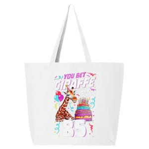 You Bet Giraffe I Just Turned 85 Funny 85th Birthday 25L Jumbo Tote