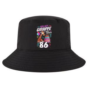 You Bet Giraffe I Just Turned 86 Funny 86th Birthday Cool Comfort Performance Bucket Hat