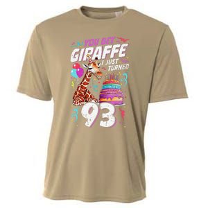 You Bet Giraffe I Just Turned 93 Funny 93rd Birthday Cooling Performance Crew T-Shirt