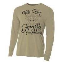 You Bet Giraffe IM Cute Animal Lover Cooling Performance Long Sleeve Crew