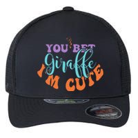 You Bet Giraffe IM Cute Animal Lover Family Vintage Flexfit Unipanel Trucker Cap