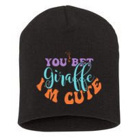 You Bet Giraffe IM Cute Animal Lover Family Vintage Short Acrylic Beanie