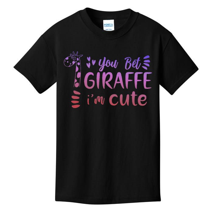 You Bet Giraffe IM Cute Animal Lover Kids T-Shirt