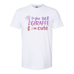 You Bet Giraffe IM Cute Animal Lover Softstyle CVC T-Shirt