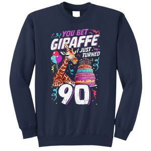 You Bet Giraffe I Just Turned 90 Funny 90th Birthday Sweatshirt