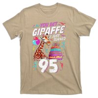 You Bet Giraffe I Just Turned 95 Funny 95th Birthday T-Shirt