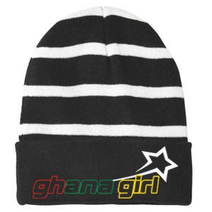 Yaa Baby Ghana Girl Star Striped Beanie with Solid Band