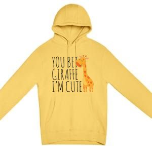 You Bet Giraffe IM Cute New Baby Funny Baby Premium Pullover Hoodie