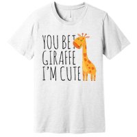 You Bet Giraffe IM Cute New Baby Funny Baby Premium T-Shirt