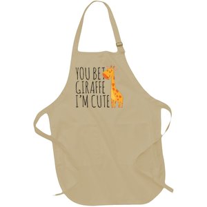 You Bet Giraffe IM Cute New Baby Funny Baby Full-Length Apron With Pockets