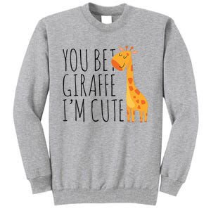 You Bet Giraffe IM Cute New Baby Funny Baby Tall Sweatshirt