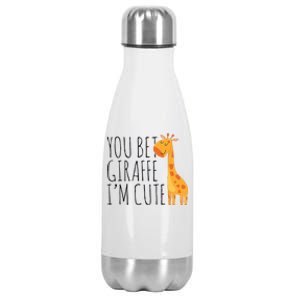 You Bet Giraffe IM Cute New Baby Funny Baby Stainless Steel Insulated Water Bottle