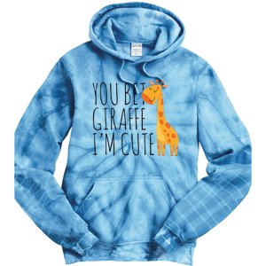 You Bet Giraffe IM Cute New Baby Funny Baby Tie Dye Hoodie