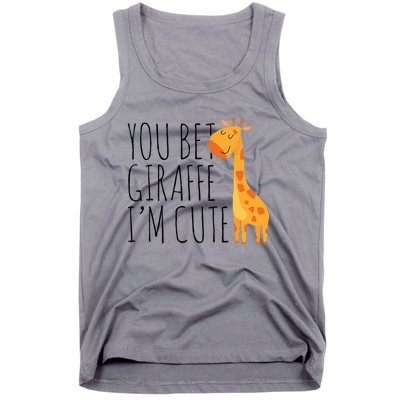 You Bet Giraffe IM Cute New Baby Funny Baby Tank Top