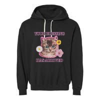 Your Blessing Has Arrived Cat & Funny Silly Catr Blessing Has Arrived Cat & Funn Garment-Dyed Fleece Hoodie