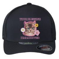 Your Blessing Has Arrived Cat & Funny Silly Catr Blessing Has Arrived Cat & Funn Flexfit Unipanel Trucker Cap