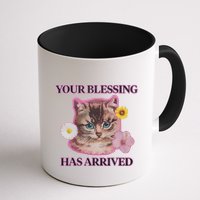 Your Blessing Has Arrived Cat & Funny Silly Catr Blessing Has Arrived Cat & Funn Mug