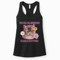 Your Blessing Has Arrived Cat & Funny Silly Catr Blessing Has Arrived Cat & Funn Womens Tank Top