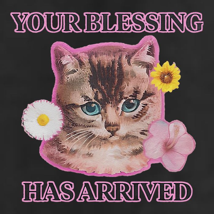 Your Blessing Has Arrived Cat & Funny Silly Catr Blessing Has Arrived Cat & Funn Trucker Hat