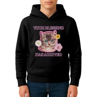 Your Blessing Has Arrived Cat & Funny Silly Catr Blessing Has Arrived Cat & Funn Kids Hoodie