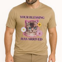 Your Blessing Has Arrived Cat & Funny Silly Catr Blessing Has Arrived Cat & Funn Cooling Performance Crew T-Shirt