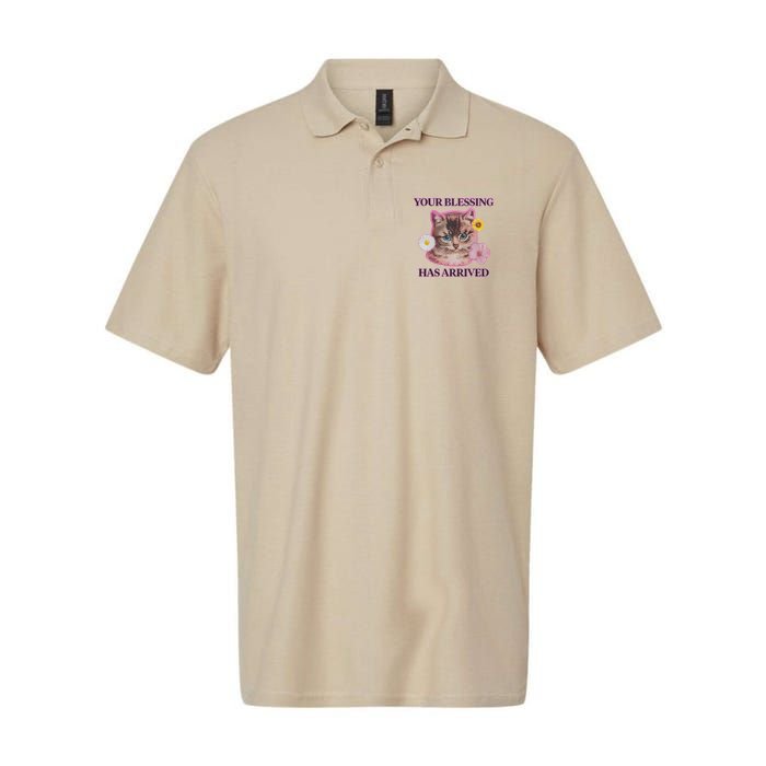 Your Blessing Has Arrived Cat & Funny Silly Catr Blessing Has Arrived Cat & Funn Polo