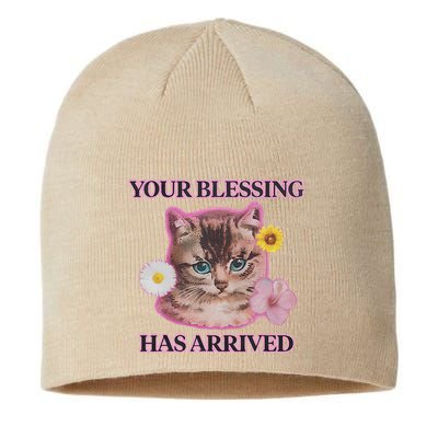 Your Blessing Has Arrived Cat & Funny Silly Catr Blessing Has Arrived Cat & Funn Sustainable Beanie