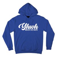 Yhwh Breath His Name Christian Religious Faith Jesus Cross Gift Hoodie