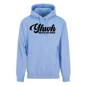 Yhwh Breath His Name Christian Religious Faith Jesus Cross Gift Unisex Surf Hoodie