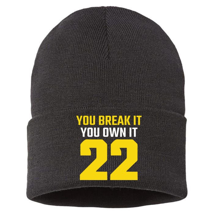 You Break It You Own It Sustainable Knit Beanie