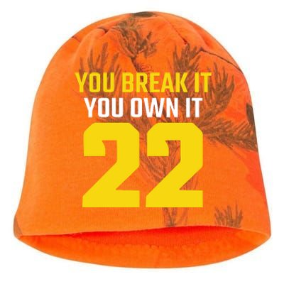 You Break It You Own It Kati - Camo Knit Beanie