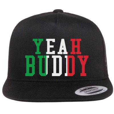 Yeah Buddy Italian Flag Colors Flatbill Hat