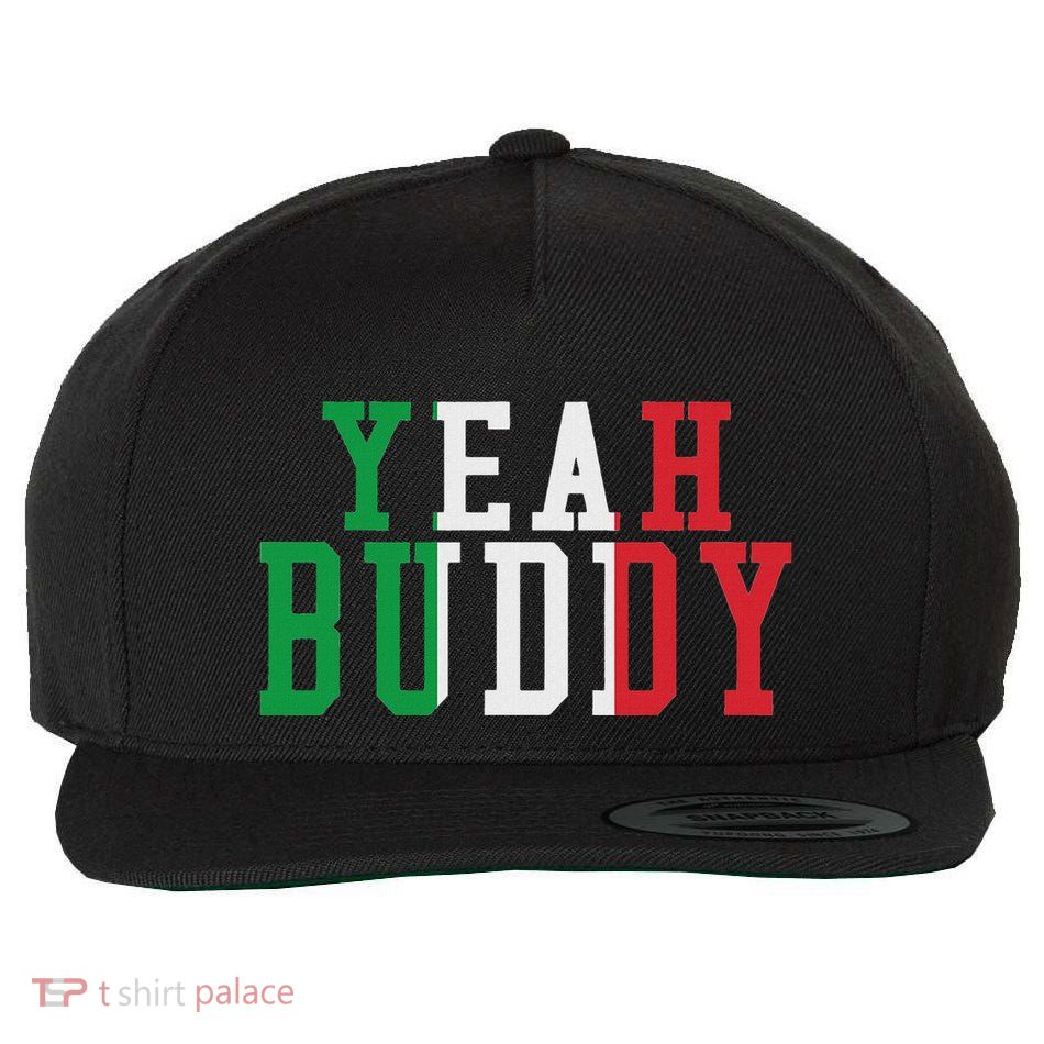 Yeah Buddy Italian Flag Colors Wool Snapback Cap