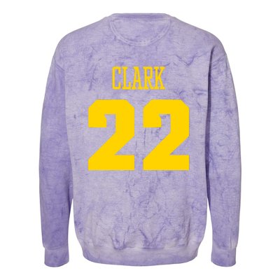 You Break It You Own It Clark 22 Iowa  Colorblast Crewneck Sweatshirt