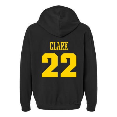 You Break It You Own It Clark 22 Iowa  Garment-Dyed Fleece Hoodie