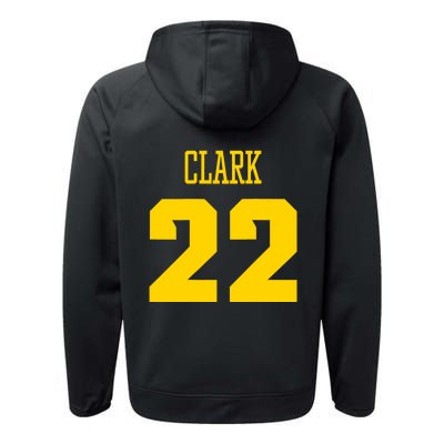 You Break It You Own It Clark 22 Iowa  Performance Fleece Hoodie