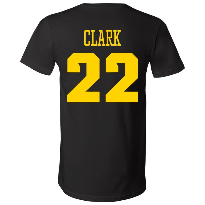 You Break It You Own It Clark 22 Iowa  V-Neck T-Shirt