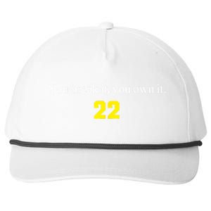 You Break It You Own It Clark 22 Iowa  Snapback Five-Panel Rope Hat